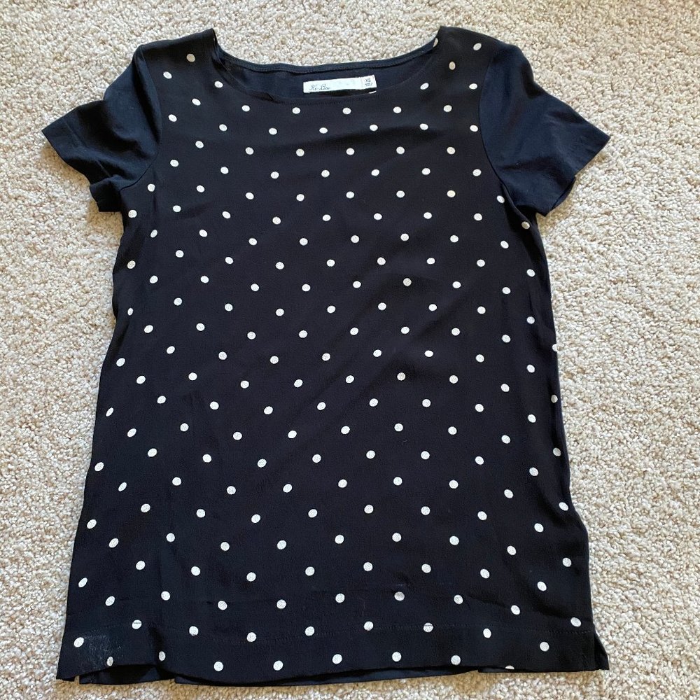 Polka dot top